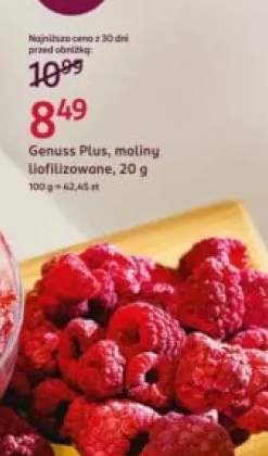 maliny liofilizowane