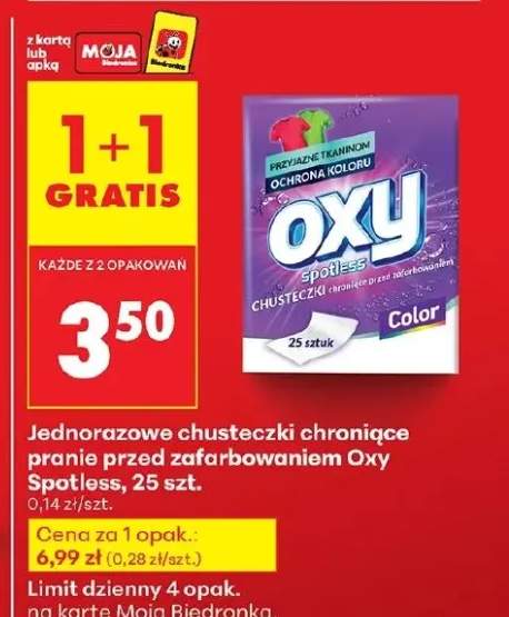 chusteczki wyłapujące kolor