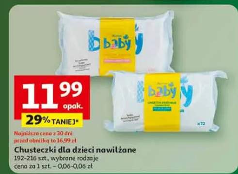 chusteczki dla niemowląt