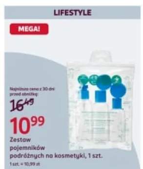 zestaw pojemników podróżnych