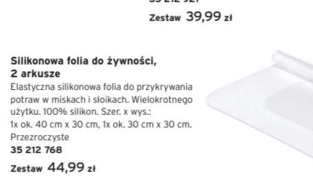 folia spożywcza