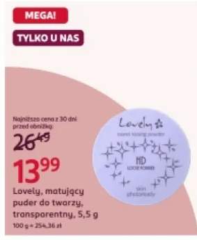 Matujący puder do twarzy transparentny Lovely