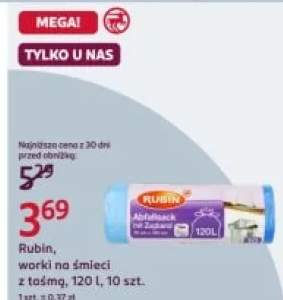 Worki na śmieci z taśmą 120 l