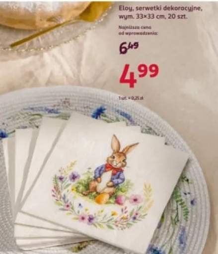 Serwetki dekoracyjne, wym. 33x33 cm