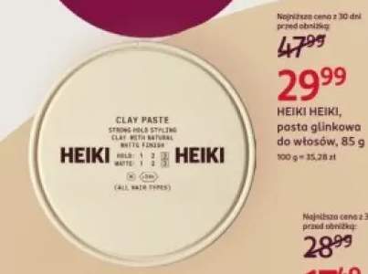 Pasta glinkowa do włosów Heiki Heiki