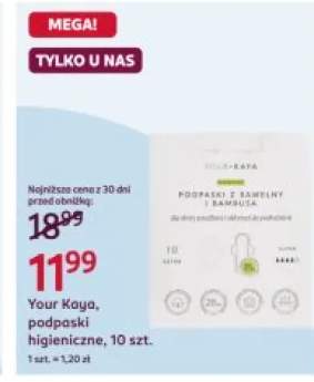 Your Kaya podpaski higieniczne