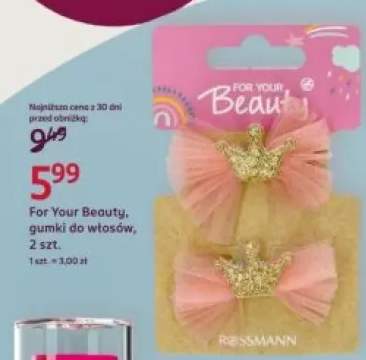 Gumki do włosów For Your Beauty 2-pak