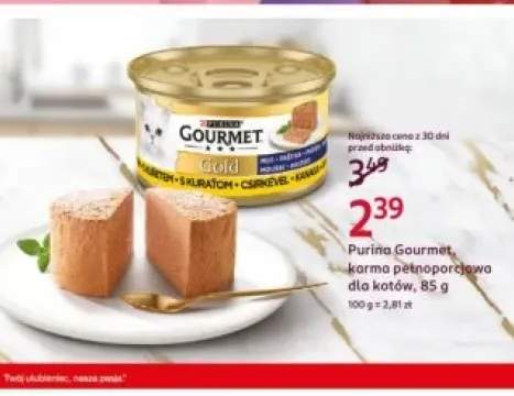 Karma pełnoporcjowa dla kotów Purina Gourmet Gold Mus