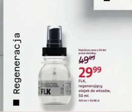 Regenerujący olejek do włosów FLK High Intense