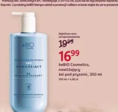 Nawilżający żel pod prysznic beBIO Cosmetics