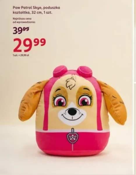 Poduszka kształtka Paw Patrol Skye 32cm