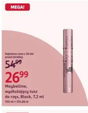 Wydłużający tusz do rzęs Black Maybelline