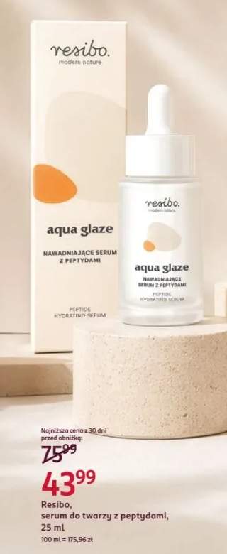 Serum do twarzy z peptydami nawadniające Resibo aqua glaze