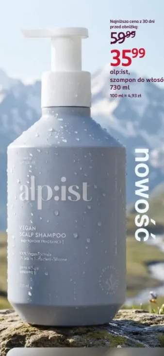 Szampon do włosów alp:ist baby powder