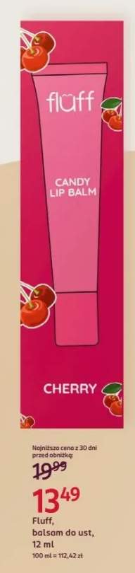 Balsam do ust Fluff Candy Lip Balm Cherry