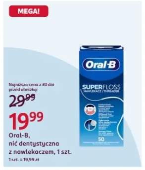 Nić dentystyczna z nawlekaczem Oral-B Superfloss