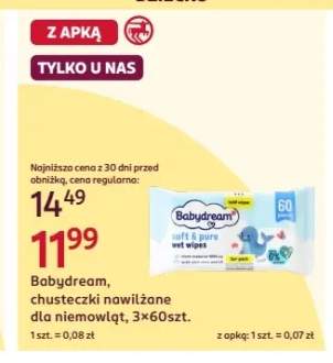 Chusteczki nawilżane dla niemowląt Babydream 3-pak