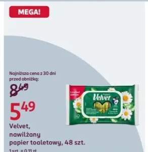 Nawilżany papier toaletowy Velvet