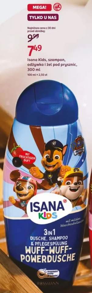 Szampon, odżywka i żel pod prysznic Isana Kids Wuff-Wuff-Powerdusche