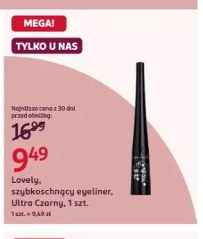 Szybkoschnący eyeliner Lovely Ultra Czarny