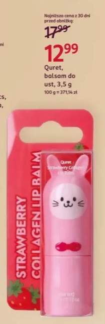 Balsam do ust Quret Strawberry Collagen