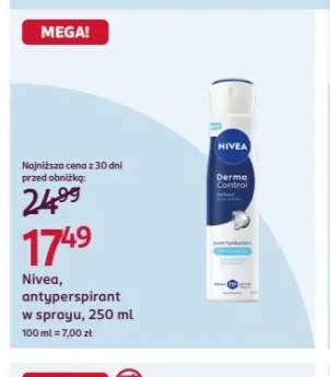 Antyperspirant w sprayu Nivea Derma Control