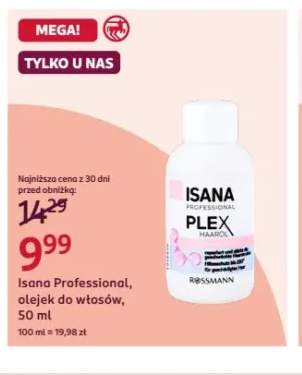 Olejek do włosów Isana Professional Plex Haaröl