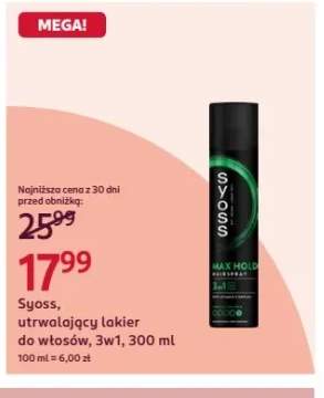 Utrwalający lakier do włosów Syoss
