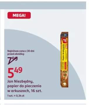 Papier do pieczenia w arkuszach Jan Niezbędny