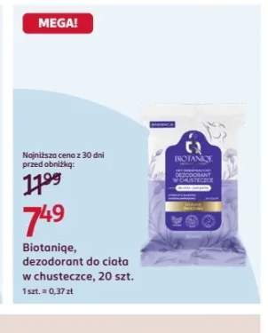 Dezodorant do ciała w chusteczce Biotaniqe
