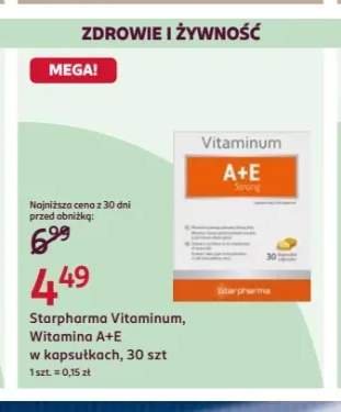 Suplement diety Starpharma Vitaminum Witamina A+E