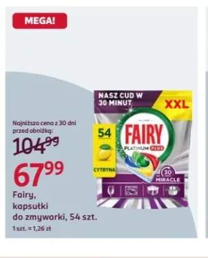 Kapsułki do zmywarki Fairy Platinum Plus