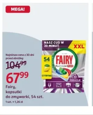 Kapsułki do zmywarki Fairy Platinum Plus