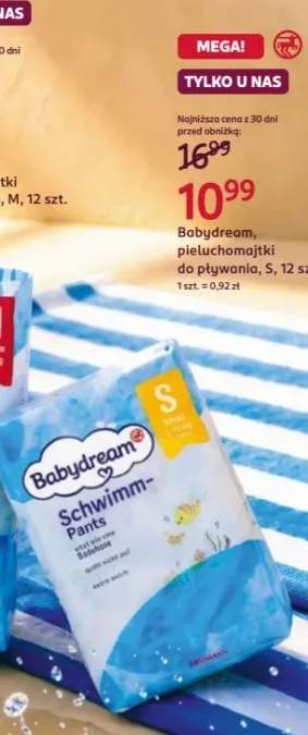 Pieluchomajtki do pływania Babydream S 12-pak