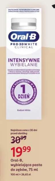 Pasta do zębów Oral-B Pro-3D White Clinical Intensywne Wybielanie