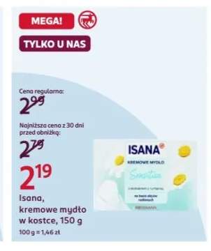 Mydło w kostce kremowe Isana Sensitive