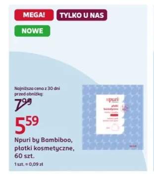 Płatki kosmetyczne Npuri by Bambiboo