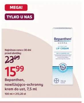Nawilżająco-ochronny krem do ust Bepanthen Derma