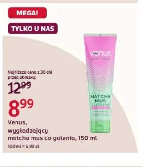 Wygładzający matcha mus do golenia Venus
