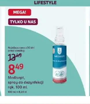 Spray do dezynfekcji rąk Medisept