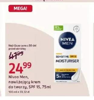 Nawilżający krem do twarzy SPF 15 Nivea Men