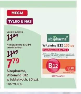 Witamina B12 w tabletkach Altapharma