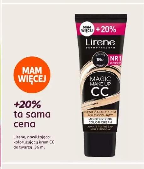 Nawilżająco-koloryzujący krem CC do twarzy Lirene
