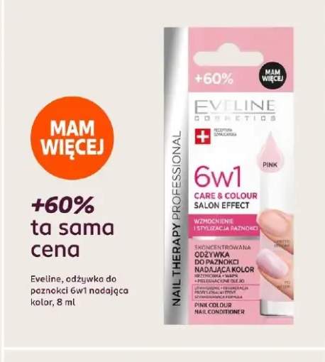 Odżywka do paznokci 6w1 nadająca kolor Eveline