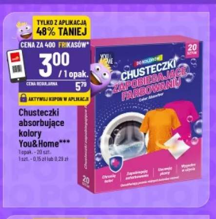 chusteczki wyłapujące kolor