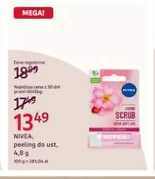Peeling do ust Nivea