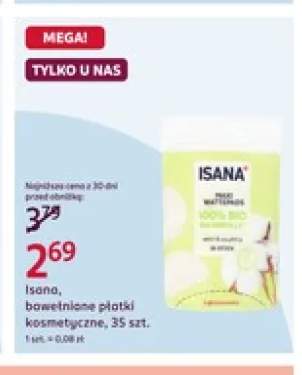Bawełniane płatki kosmetyczne Isana