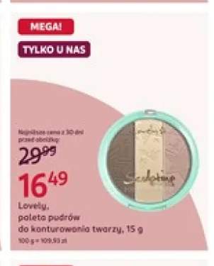 Paleta pudrów do konturowania twarzy Lovely