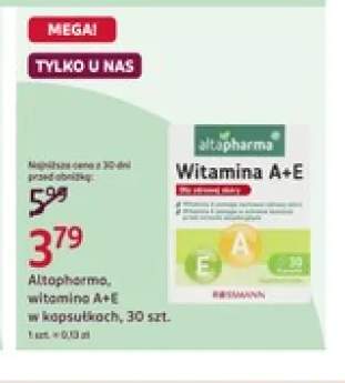 Witamina A+E w kapsułkach Altapharma