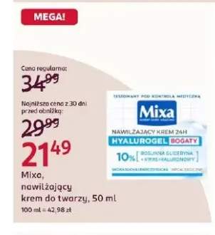Nawilżający krem do twarzy Mixa